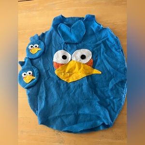 Blue angry bird costume